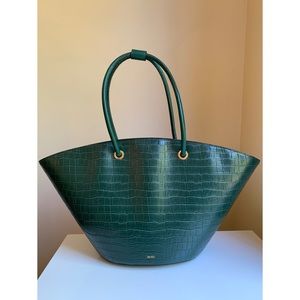 JW Pei Green Croc Vegan Leather Bag